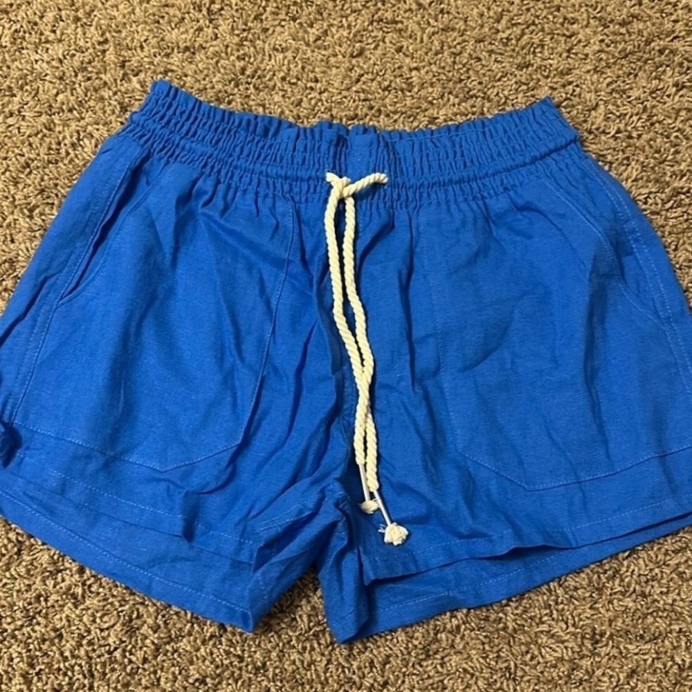 🆕 Linen Royal Rope String Shorts - Picture 2 of 4